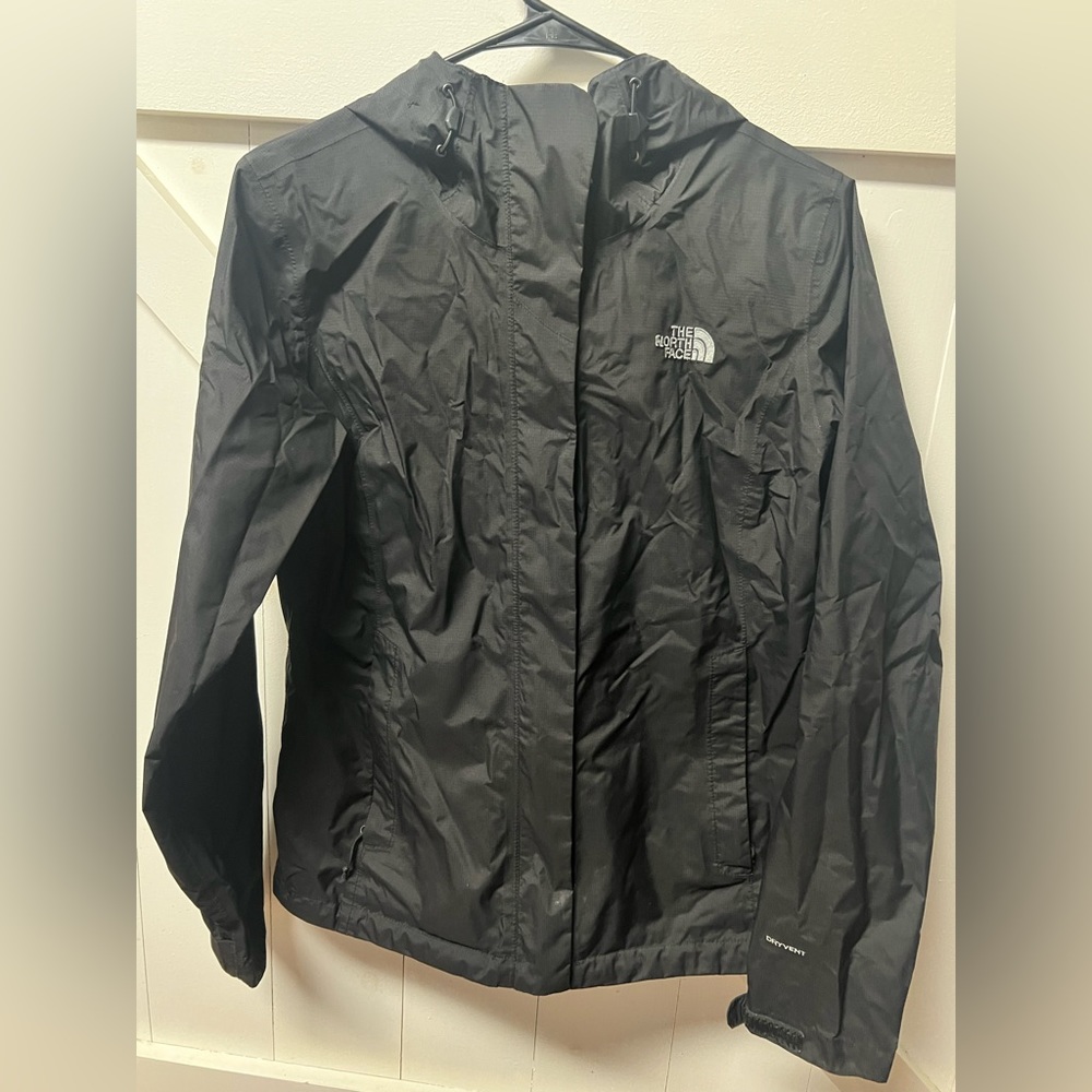 Black North Face Rain Jacket